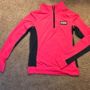 Victoria Secret PINK neon pink and grey top/jacket